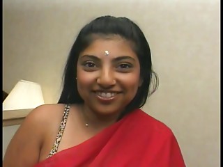 Marvelous Indian gal with a great gazoo sucks dong and receives fucked