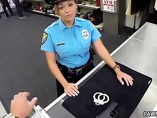 Ms. Police Officer Wishes To Pawn Her Weapon - XXX Pawn